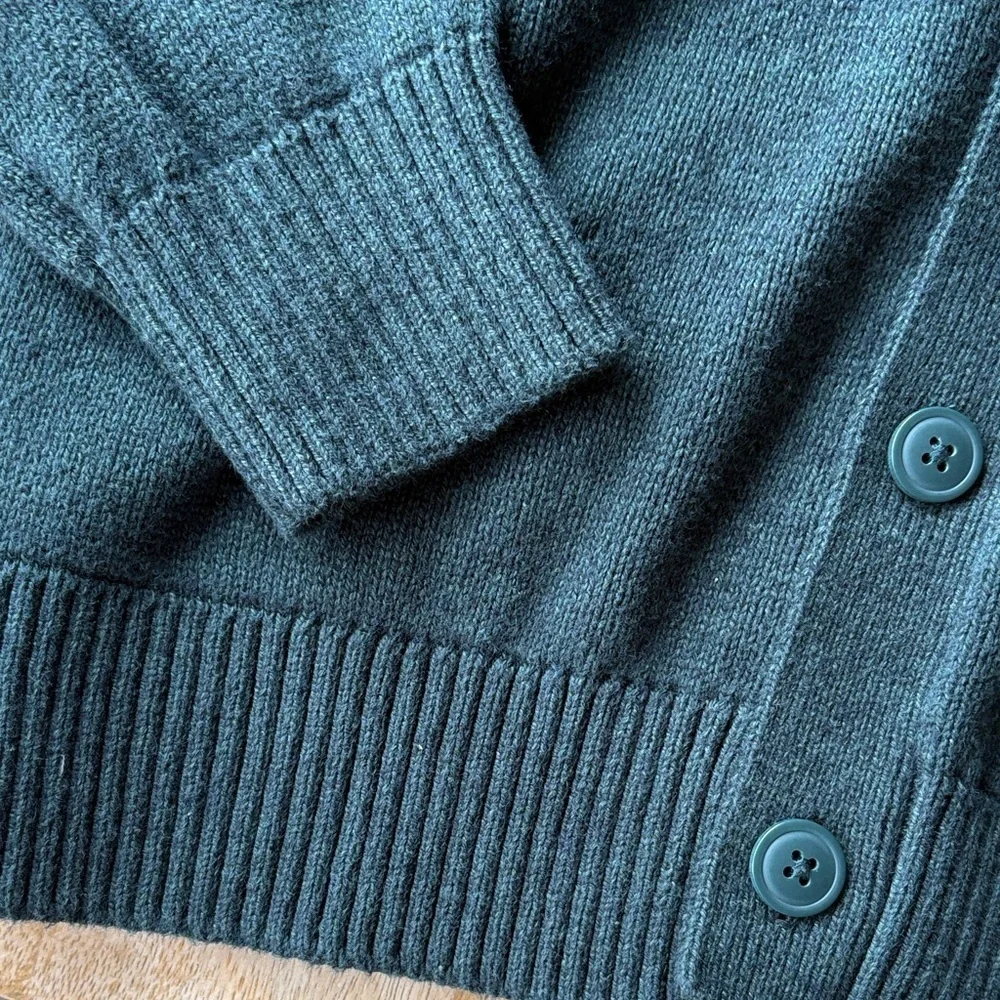 GAP Boys Green Cardigan Sweater L(10-11)